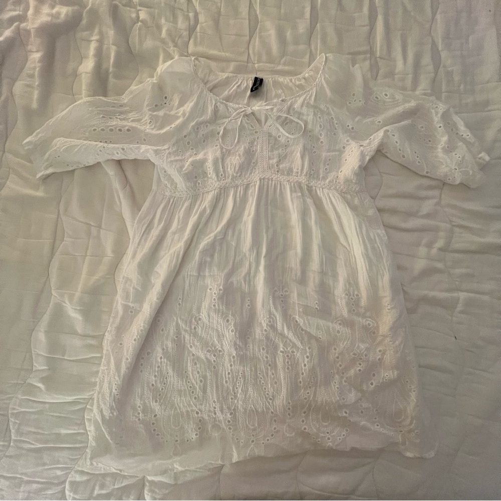 Sacred Threads White Eyelet Coverup